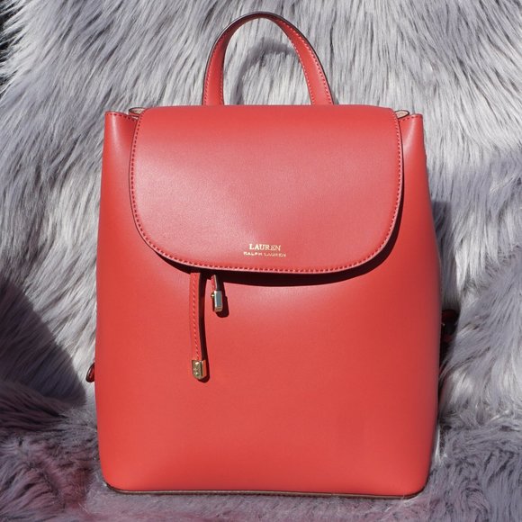 dryden flap leather backpack